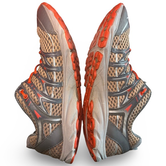 Merrell Castle Rock Lantern Mens Trail Running Shoes Grey Orange J06525 Size 9.5 - Picture 6 of 9